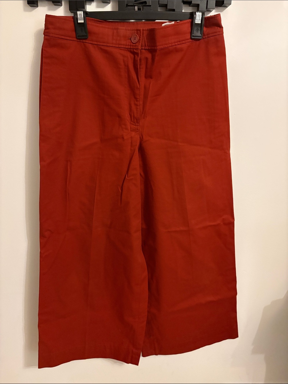 COS Brick Red Straight-Leg Chinos